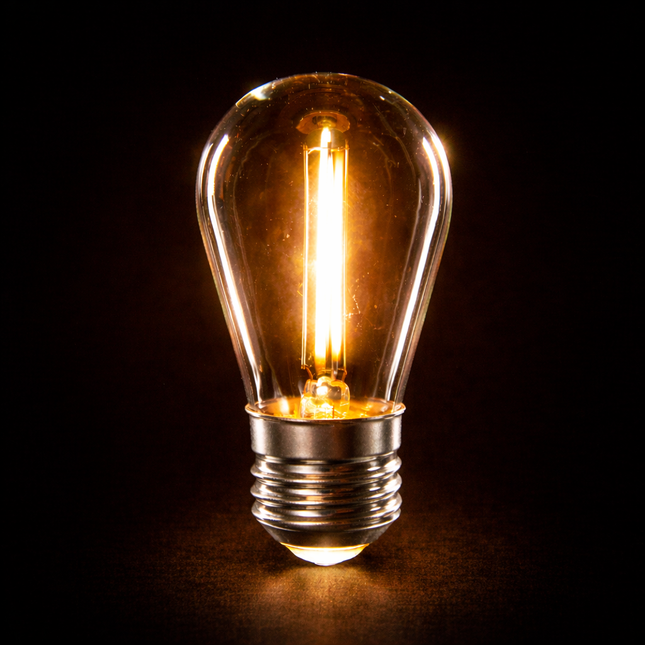 Dimbaar LED filament lampen - 1 watt E27, Warmwit (2700K)