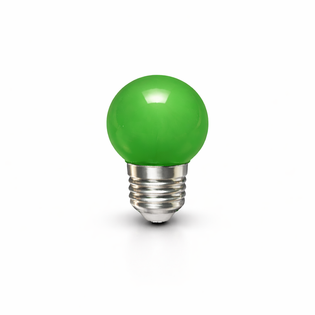 LED kogellamp Ø45 - 1W E27 Groen - PrikkabelXL