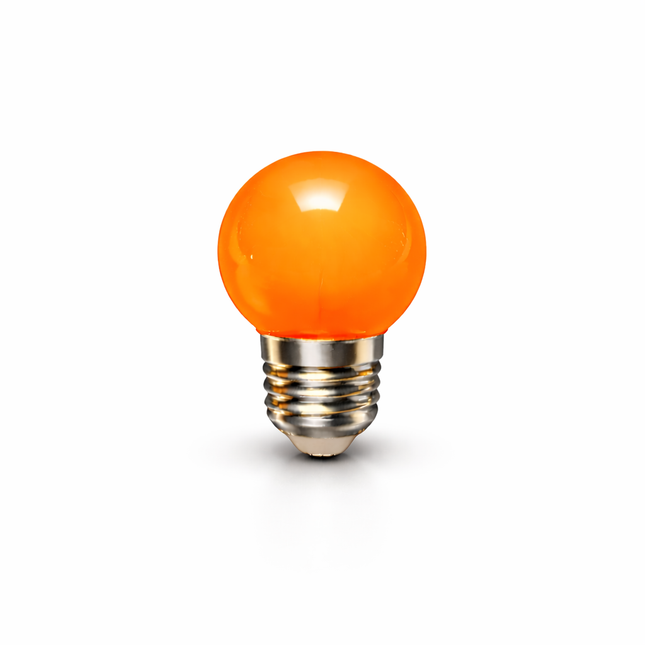LED kogellamp Ø45 - 1W E27 Oranje