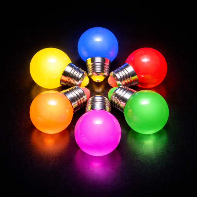 6 kleuren mix G45 E27