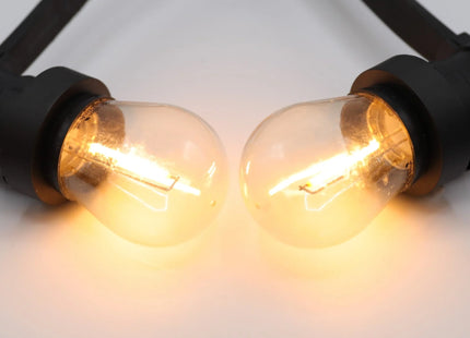 Prikkabel Classic 5 meter set – 1 Watt warmwitte filament LED lampen (2700K)